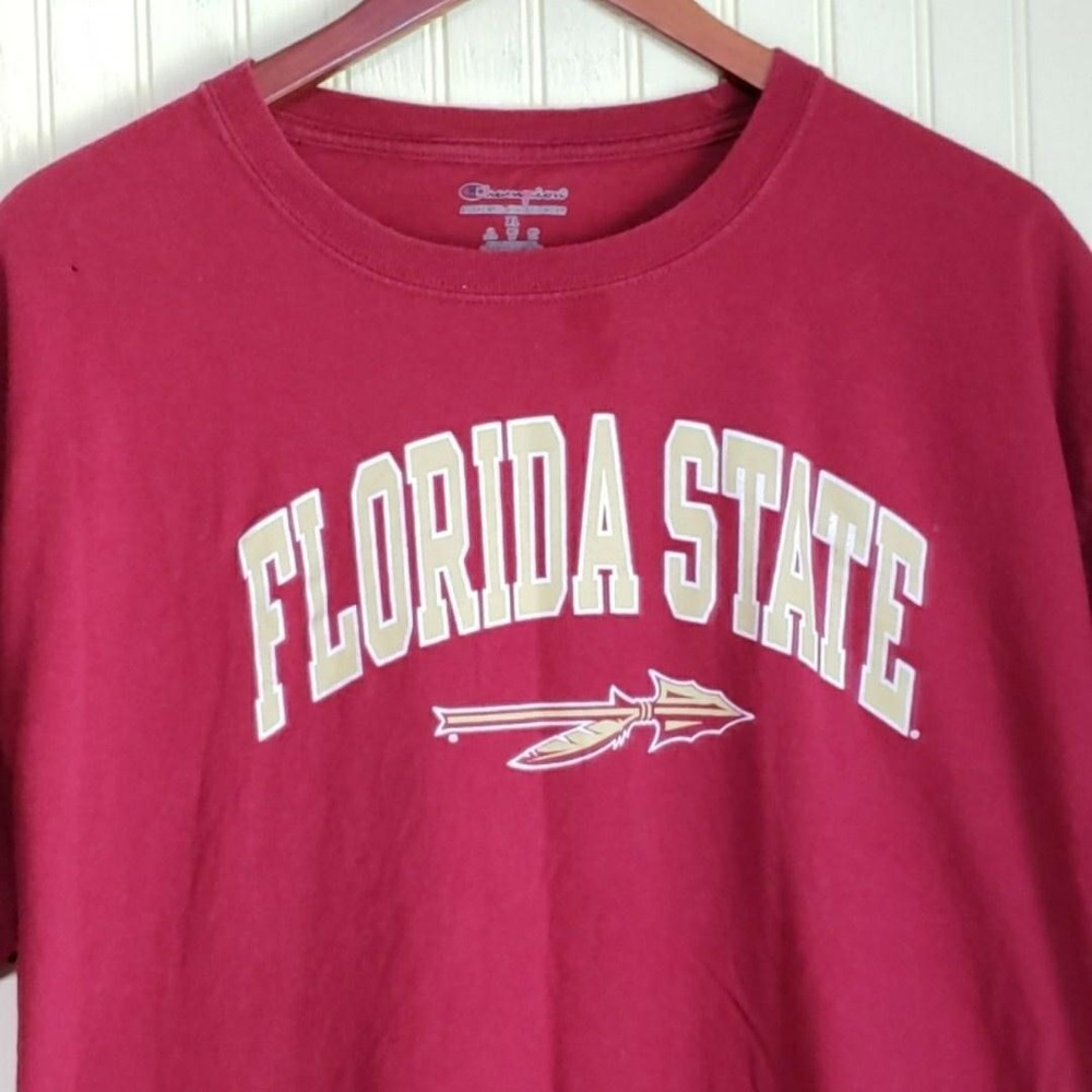 Florida State Seminoles Shirt Mens XL‎ Red NCAA Football Champion Tee T-Shirt